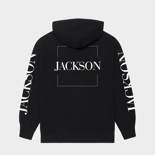 Shop Jackson Logo Print Fleece Hoodie Womens & Mens Designer Clothing by Jackson JoJaxs® Official Site. JoJaxs.com