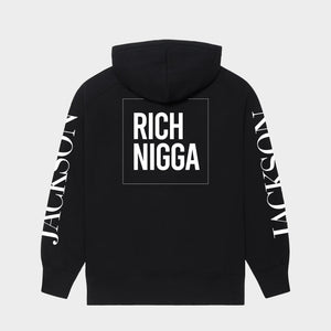 Shop Jackson Rich Nigga Fleece Hoodie Womens & Mens Designer Clothing by Jackson JoJaxs® Official Site. JoJaxs.com