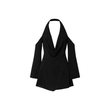 JoJaxs Open Knit Backless Mini Dress