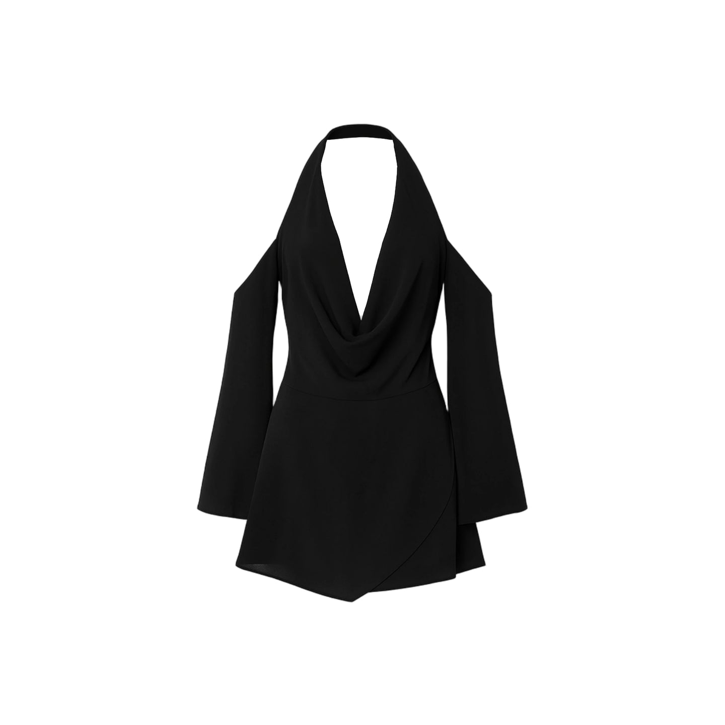 JoJaxs Open Knit Backless Mini Dress