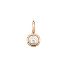 JoJaxs Round Stone Frame Rose Gold Earrings