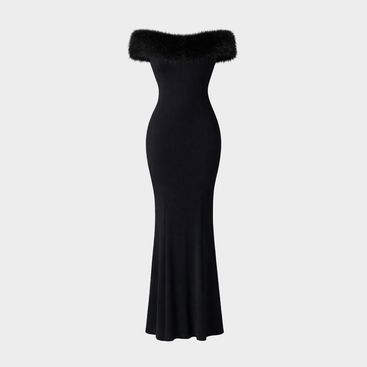 evening dress with fur Handmade White Fur Coat Evening Dress Outfit Gown Silkstone Fashion Royalty  FR