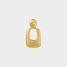 JoJaxs Square Frame Yellow Gold Earrings