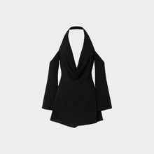 JoJaxs Open Knit Backless Mini Dress