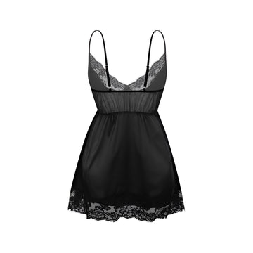 JoJaxs Satin Lace Slip Mini Dress | Jackson JoJaxs US Black / EU 38 / US 6 JoJaxs Satin Lace Slip Mini Dress | Jackson JoJaxs US Black / EU 38 / US 6