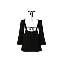 JoJaxs Open Knit Backless Mini Dress