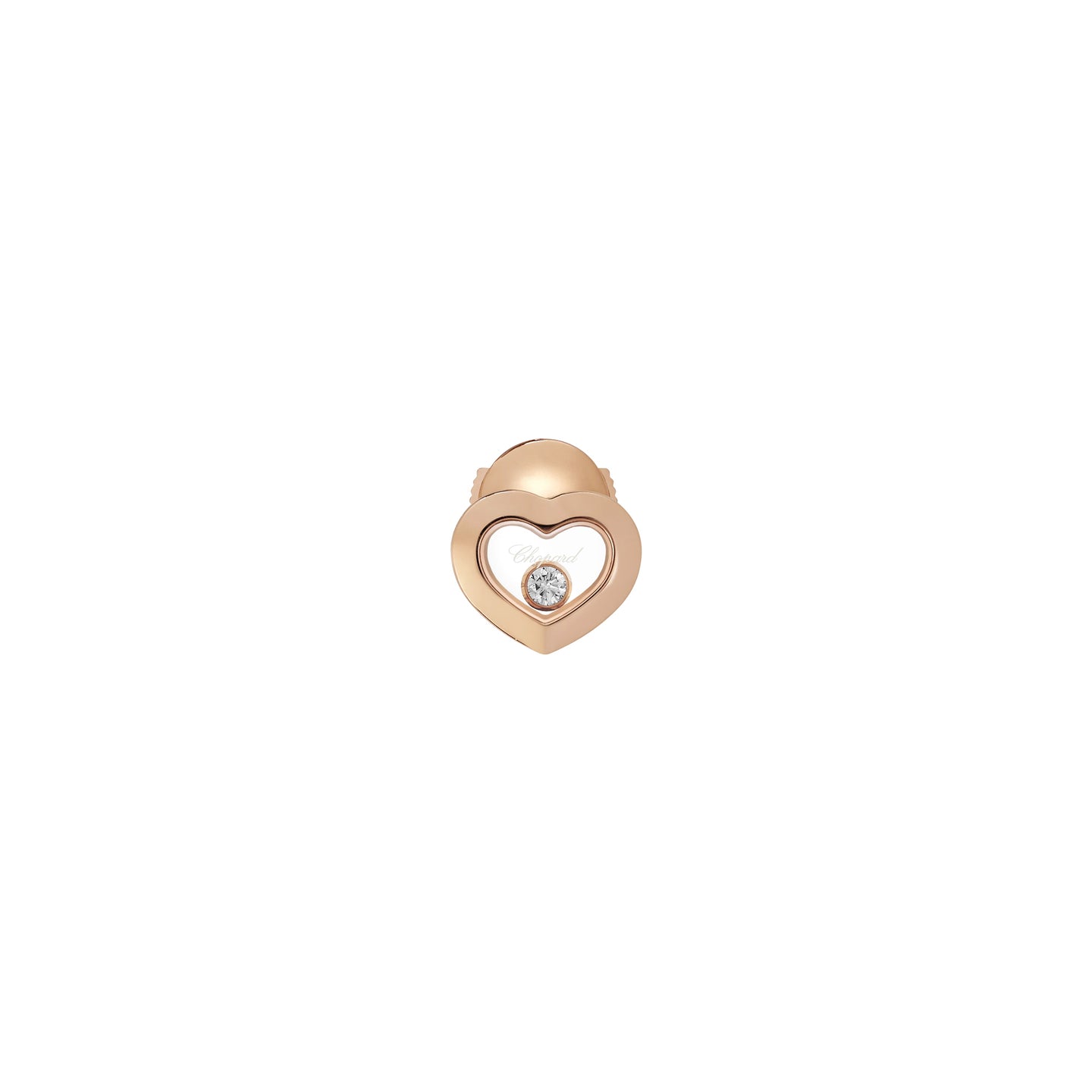 JoJaxs Heart Stone Frame Rose Gold Earrings