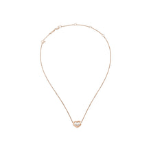 JoJaxs Heart Stones Frame Rose Gold Necklace