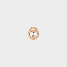 JoJaxs Heart Stone Frame Rose Gold Earrings