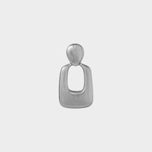 JoJaxs Square Frame Silver Earrings