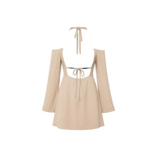 JoJaxs Open Knit Backless Mini Dress