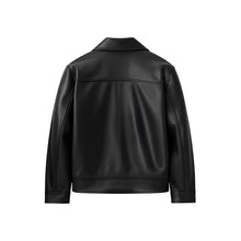 JoJaxs Leather Collar Bomber Jacket