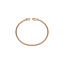 JoJaxs Heart Stones Frame Rose Gold Bangle