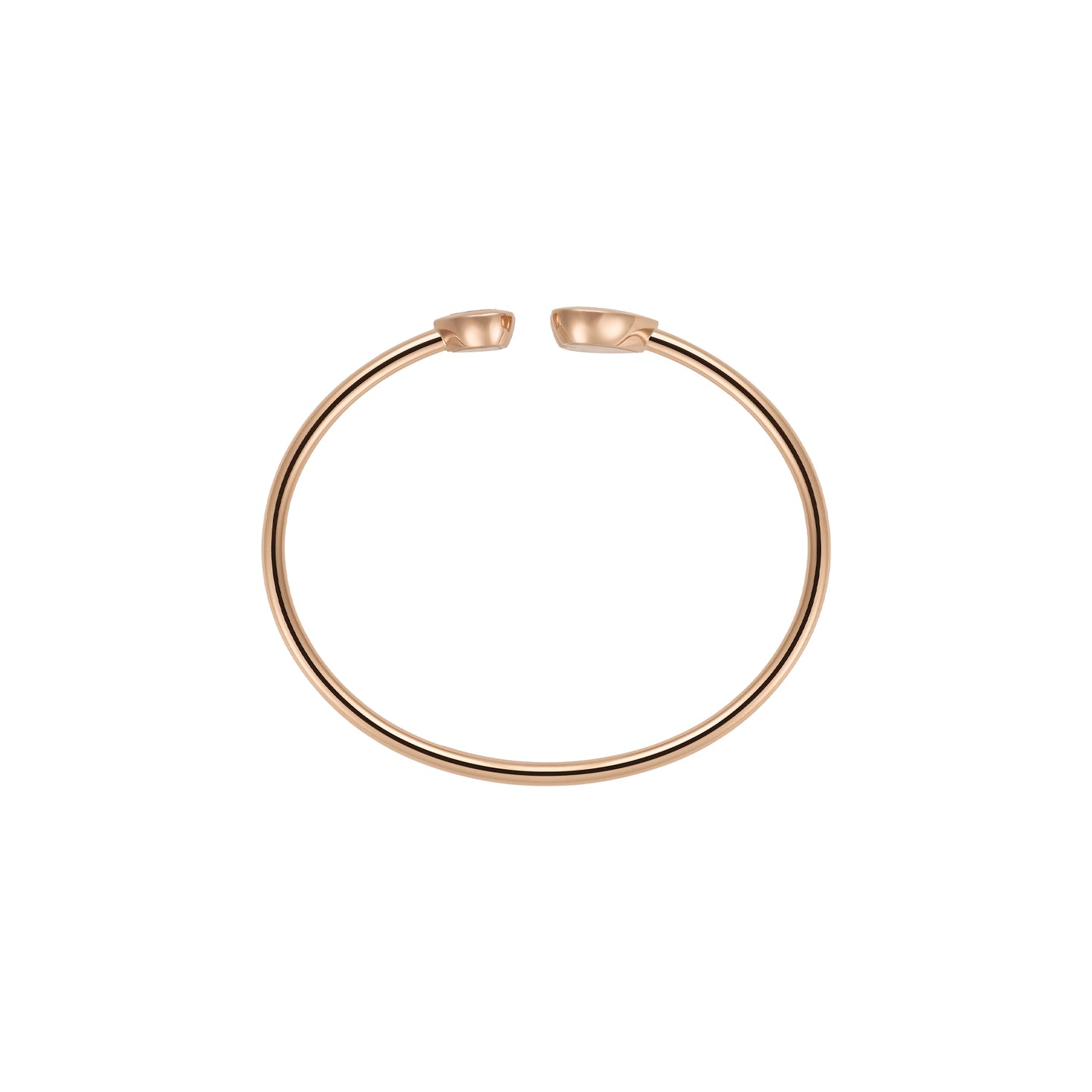 JoJaxs Heart Stones Frame Rose Gold Bangle