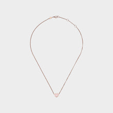 JoJaxs Pink Heart Frame Rose Gold Necklace