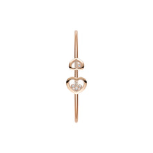 JoJaxs Heart Stones Frame Rose Gold Bangle