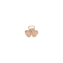 JoJaxs Blush Hearts Stone Frame Rose Gold Earrings