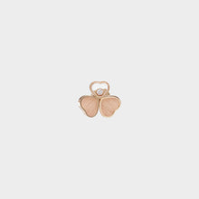 JoJaxs Blush Hearts Stone Frame Rose Gold Earrings
