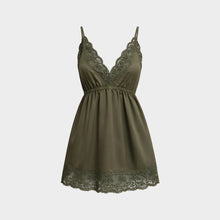 JoJaxs Satin Lace Slip Mini Dress
