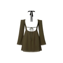 JoJaxs Open Knit Backless Mini Dress