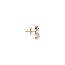 JoJaxs Blush Hearts Stone Frame Rose Gold Earrings