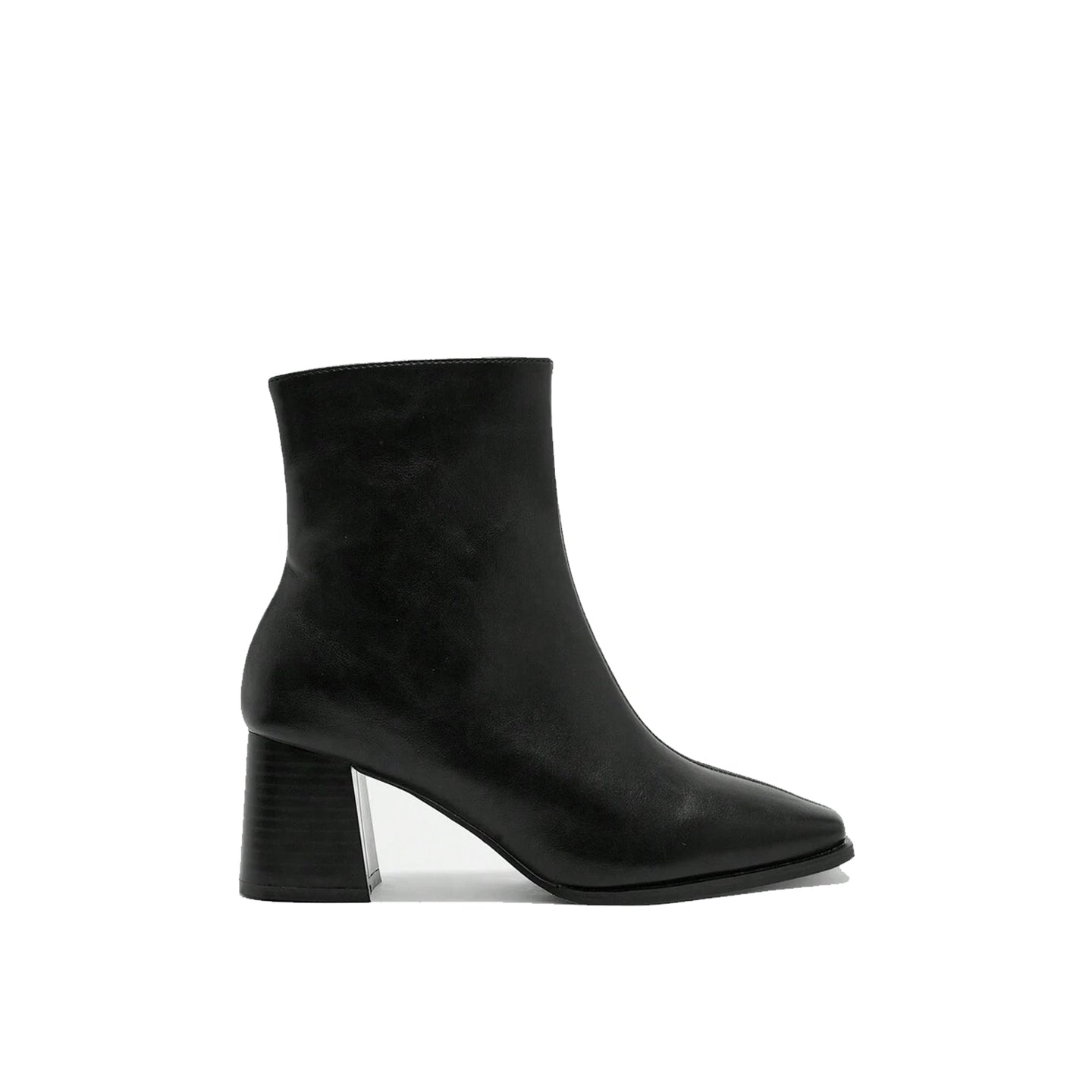 JoJaxs Smooth Leather Heeled Ankle Boot