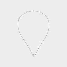 JoJaxs Heart Stone Frame Silver Necklace