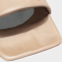 JoJaxs Black Square Patent Leather Healed Sandal