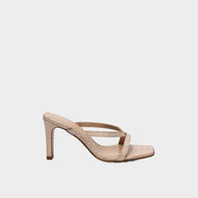 JoJaxs Crocodile Leather Heeled Sandal