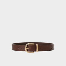 JoJaxs Crescent Crocodile Leather Belt