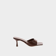 JoJaxs Square Patent Leather Healed Sandal
