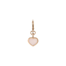 JoJaxs Blush Heart Stone Frame Rose Gold Earrings
