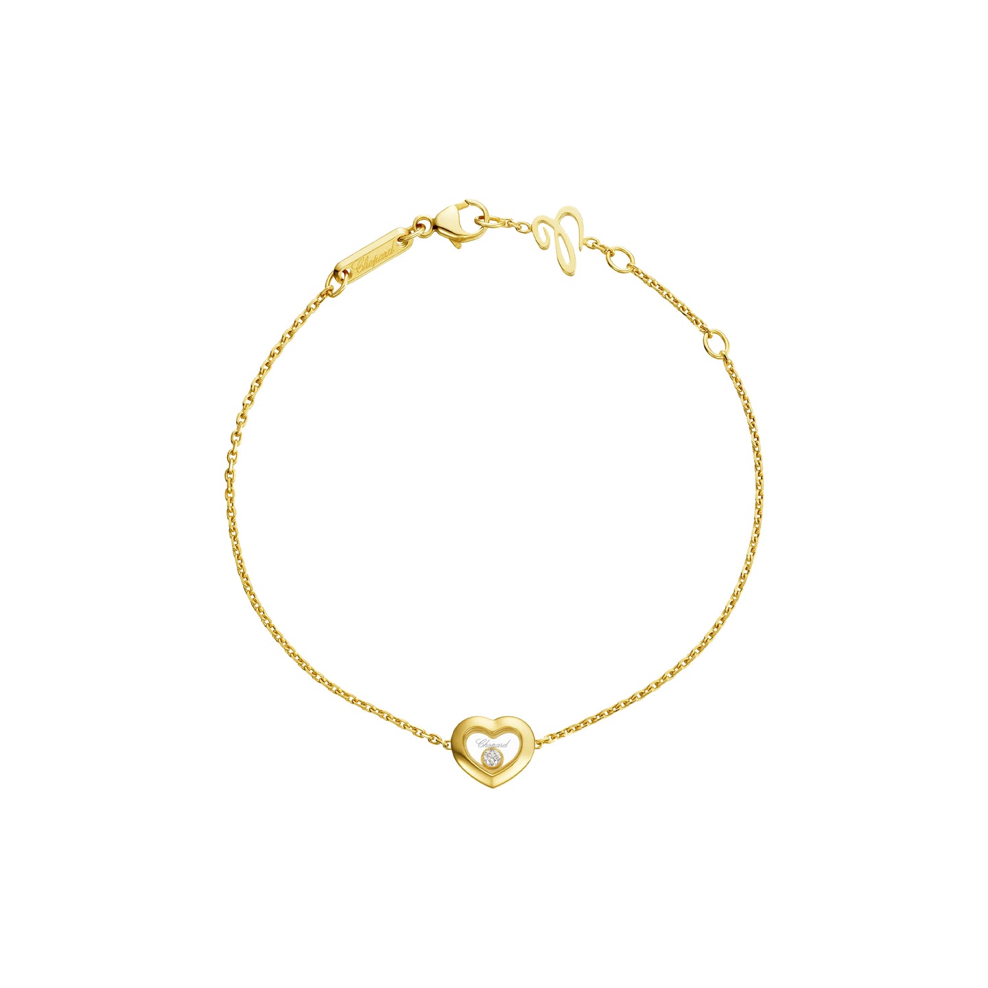 JoJaxs Heart Stone Frame Yellow Bracelet