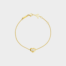 JoJaxs Heart Stone Frame Yellow Bracelet