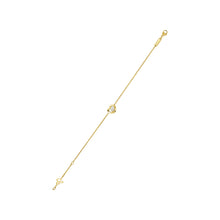 JoJaxs Heart Stone Frame Yellow Bracelet