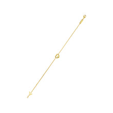 JoJaxs Heart Stone Frame Yellow Bracelet