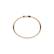 JoJaxs Blush Heart Stone Frame Rose Gold Bangle