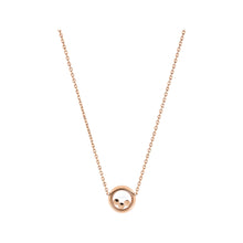 JoJaxs Round Stones Frame Rose Gold Necklace