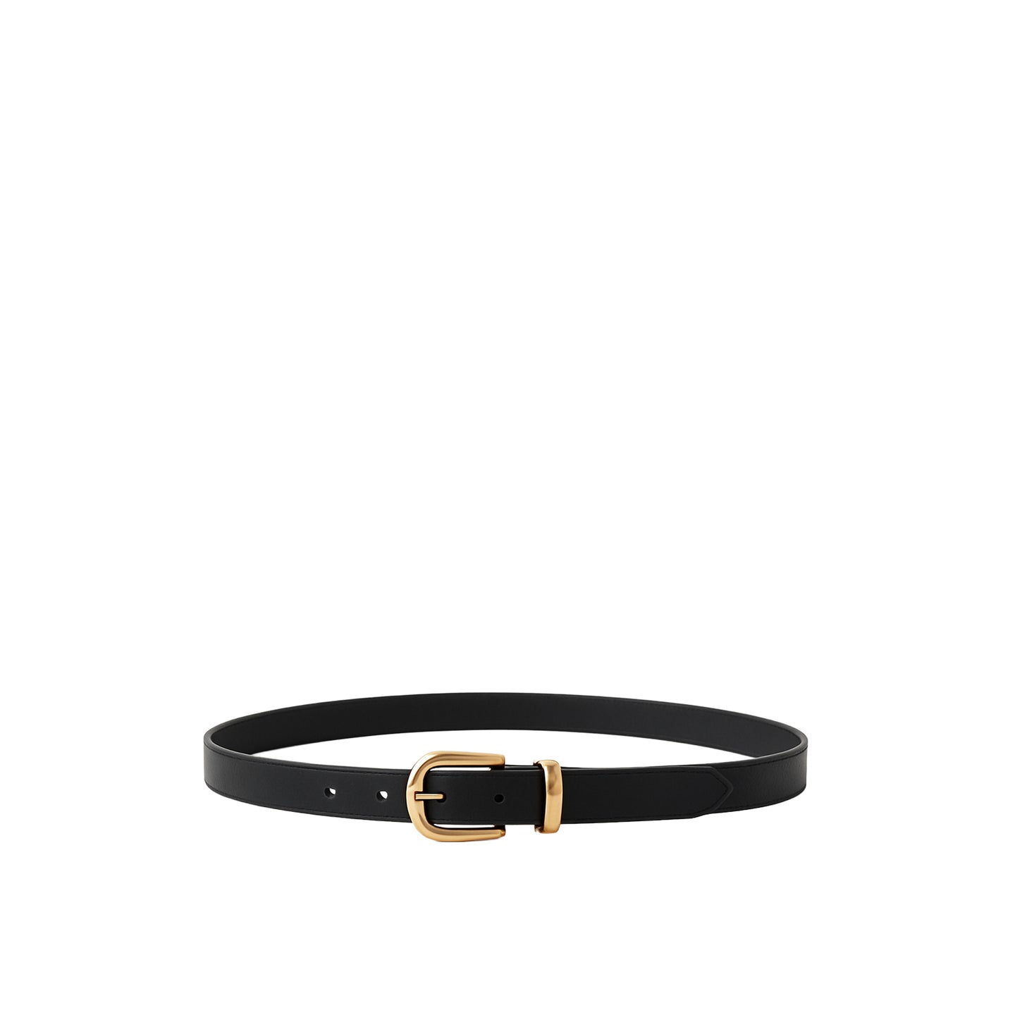 JoJaxs Crescent Leather Thin Belt