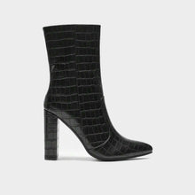 JoJaxs Crocodile Leather Heeled Boot