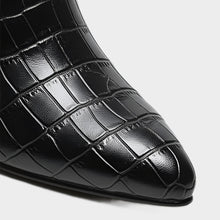 JoJaxs Crocodile Leather Heeled Boot