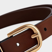 JoJaxs Crescent Leather Thin Belt