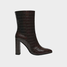 JoJaxs Crocodile Leather Heeled Boot