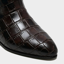 JoJaxs Crocodile Leather Heeled Boot