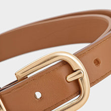 JoJaxs Crescent Leather Thin Belt
