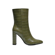 JoJaxs Crocodile Leather Heeled Boot