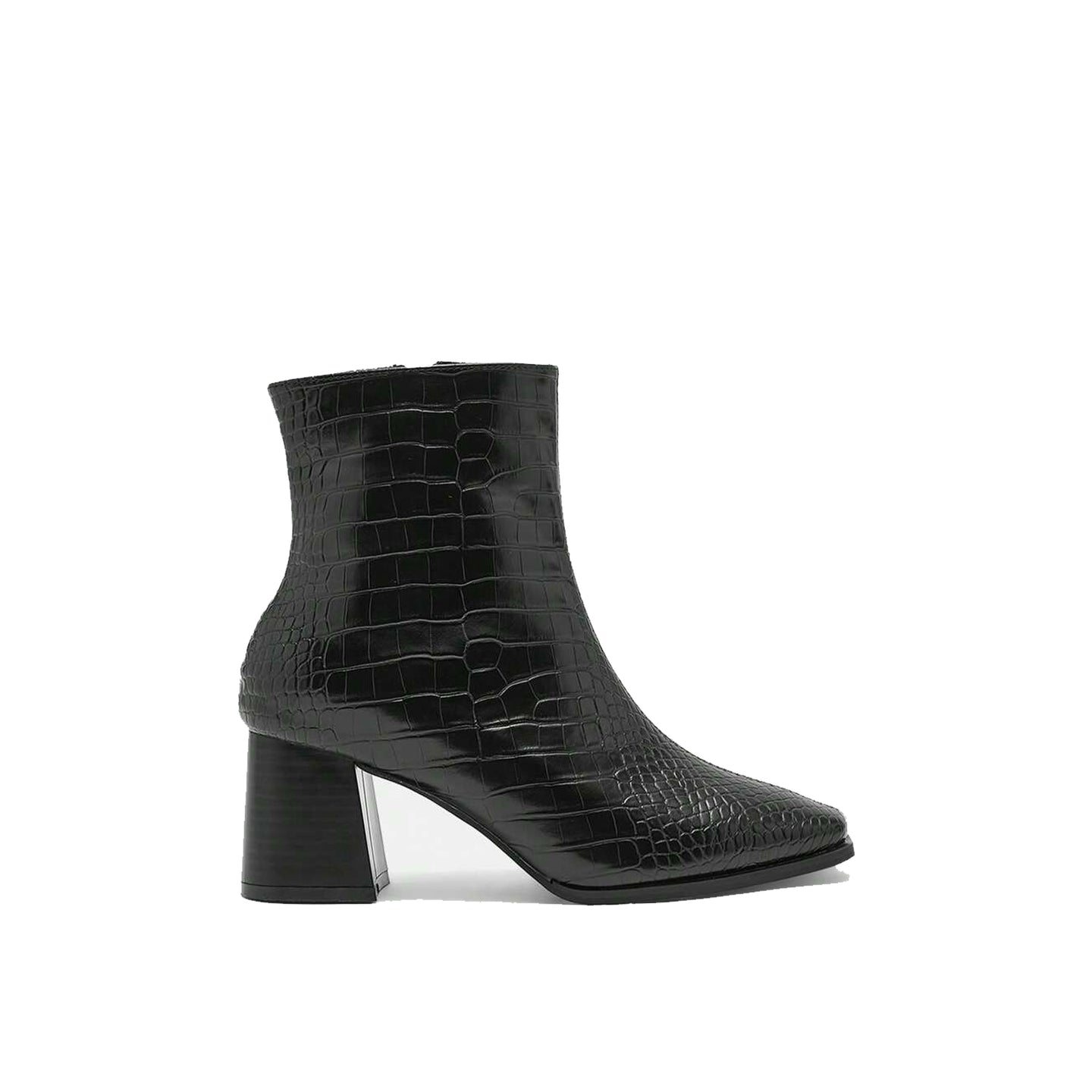 JoJaxs Crocodile Leather Heeled Ankle Boot