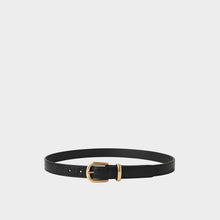 JoJaxs Crescent Crocodile Leather Thin Belt