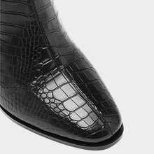 JoJaxs Crocodile Leather Heeled Ankle Boot