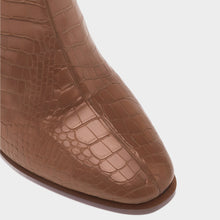 JoJaxs Crocodile Leather Heeled Ankle Boot